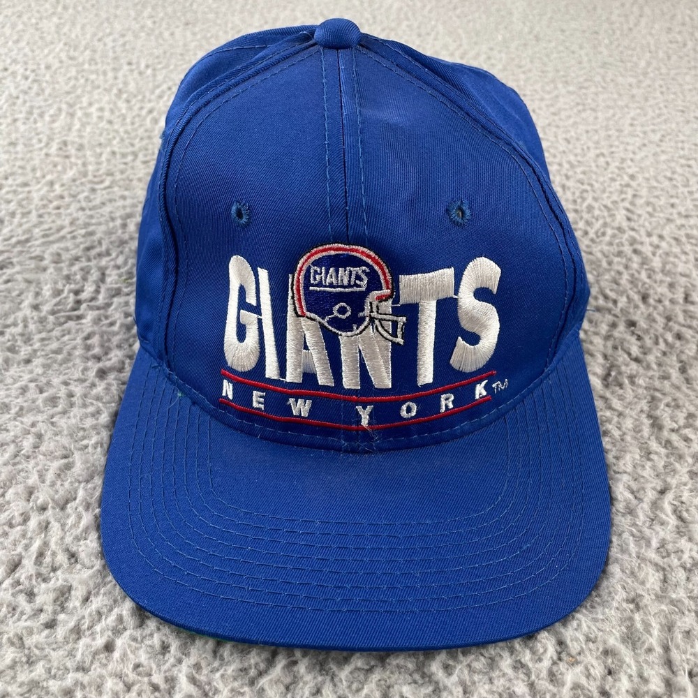 Vintage New York Giants Youngan Split‎ Bar Plain Logo SnapBack Hat Cap NFL Twill